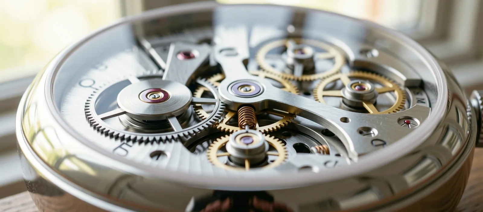 Intricate mechanical watch movement